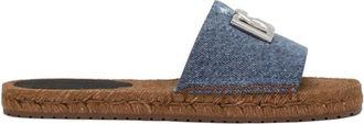 Dolce & Gabbana Espadrilles - Dames - Sandalen - Blauw - 36 EU - Denim - Schoenen