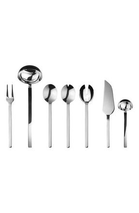 Mepra Stile 7-Piece Place Serving Set in Stainless Steel at Nordstrom