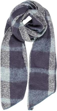 Only Turquoise Geruite Stijl Sjaal - Dames - Wintersjaals - Veelkleurig - ONE Size - Polyester - Accessoires