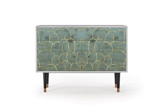 StoryZ Aparador azul-verde 2 cajones y 2 puertas L 115 cm