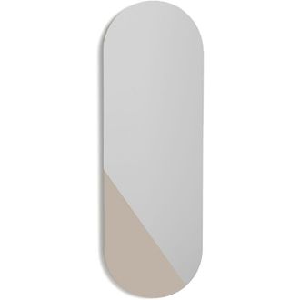 HERDASA Espejo De Pared, De La Colecci&oacute;n Mixes, Fabricado En Mdf Lacado En Color Arena