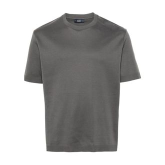 Herno Casual Gray T-Shirt - male - Herno - T-Shirts - Gray - L - Tops