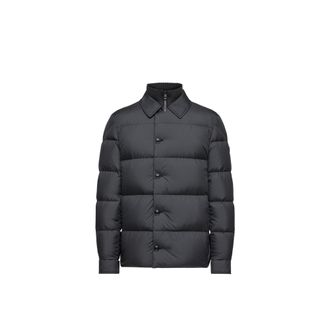 Moncler Moncler Pres Down Shirt Jacket, Men, Black, Size: 0