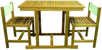 Vigor Set Arredo Giardino Vigor Mod. Priamo In Legno 3 Pezzi