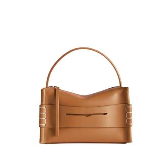 J.W.Anderson Calfskin Leather Structured Bag with Adjustable Shoulder Strap