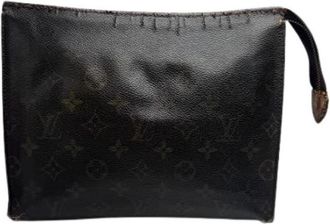 Louis Vuitton Pre-owned Clutch - Dames - Vintage Clutch - Bruin - ONE Size - Leer - Vintage