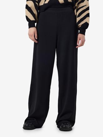 Noisy May Anzughose NOISY MAY NMBOB HW ELASTIC WIDE PANT JRS NOOS, Damen, Gr. XS, N-Gr, schwarz, Web, Obermaterial: 95% Polyester, 5% Elasthan, unifarben, lang,