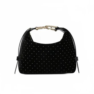 Furla Tonie Mini Hobo - Dames - Tassen - Zwart - Maat: ONE Size Leer