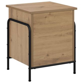 vidaXL Scatola Di Stoccaggio Rovere Artigianale 80 X 40 X 49,5 Cm Vidaxl