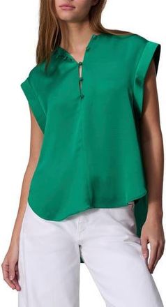 Rag & Bone Maple Cap Sleeve Top in Emerald Green at Nordstrom Rack, Size Small