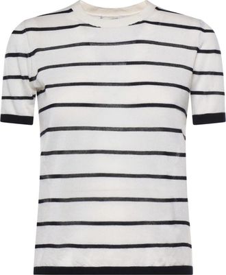 Max Mara Mxpfavetta Top - Dames - T-shirts - Beige - L - Leer - Tops