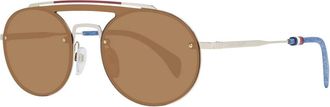 Tommy Hilfiger Goud Vrouwen Zonnebril Aviator Stijl - Dames - Zonnebrillen - Geel - ONE Size - Accessoires