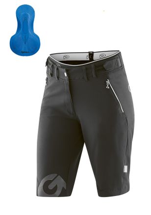 Gonso Fahrradhose GONSO Sitivo Shorts W, Damen, Gr. 34, Normalgr&ouml;ssen, blau, 86% Polyamid, 14% Elastan, Hosen Fahrradhose, Bikeshorts mit innovativem Sitzpo