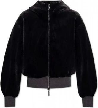 Emporio Armani Dames, Jassen, Zwart, Maat: S Poliester