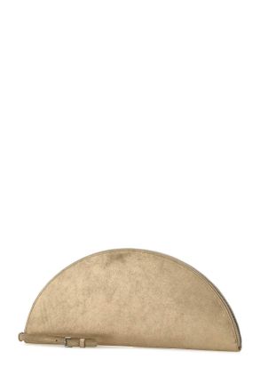 Maison Margiela Womens Gold Leather Clutch