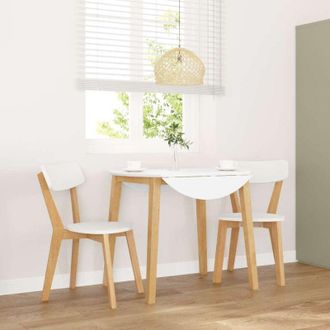 vidaXL Sedie da Pranzo 2 pz in Legno Massello di Hevea - Vidaxl