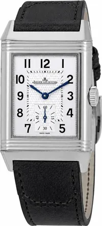 Jaeger-LeCoultre Reverso Classic Large Small Second Hand Wind Silver Dial Mens Watch Q3858523