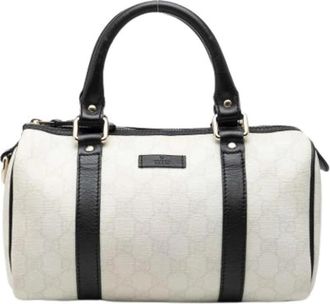 Gucci Pre-owned Boston Bag - Dames - Vintage Handtas - Wit - ONE Size - Leer - Vintage
