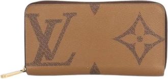 Louis Vuitton Pre-owned Vintage Canvas Portemonnee - Dames - Vintage Accessoires - Bruin - ONE Size - Vintage