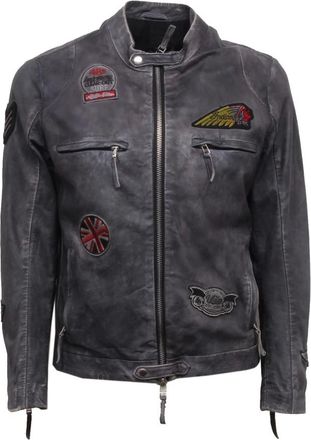 The Jack Leathers Uomo, Giacche, Grigio, M, new