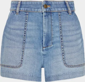 Ramy Brook Hilary High-Rise Denim Shorts