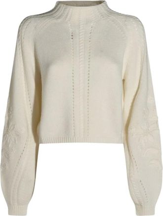 Twinset Coltruien - Dames - Coltruien - Wit - L - Truien & Vesten