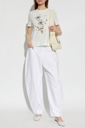 Paul Smith T-shirt With Print, Womens, Cream