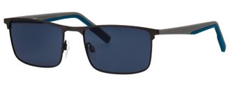 Tom Tailor Sonnenbrille TOM TAILOR Modell 677000, Herren, grau, schwarz, blau, matt, Sonnenbrillen Sonnenbrille, Form Karree/Eckig, Logoschriftzug auf B&uuml;gel, Kom