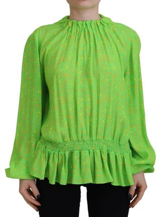Dsquared2 Dsquared&sup2; Stars Print Viscose Long Sleeves Blouse Womens Top (Pre-Owned)