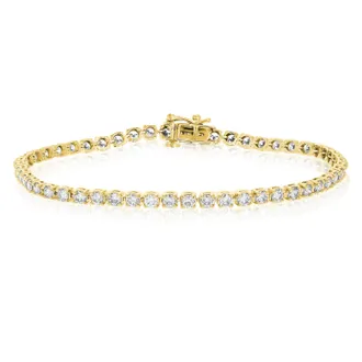 Vir Jewels 3 cttw Lab Grown Diamond Tennis Bracelet in 14K Gold For Women 6.5 Inch