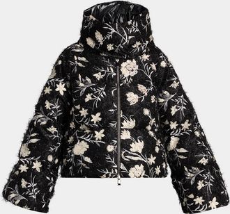 Moncler Perroquet Floral Down-Fill Jacket