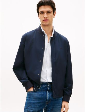 Tommy Hilfiger Mens TH Performance Lightweight Tech Bomber - Navy - L