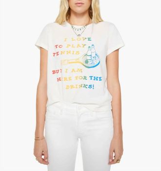 Mother The Boxy Goodie Goodie Tee In I Love To Play Tennis
