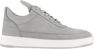 Filling Pieces Low Top Base Sneaker Grijs - Heren - Sneakers - Grijs - 41 EU - Leer - Schoenen