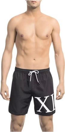 Dirk Bikkembergs Zwemshort met degrad&eacute;-print - Heren - Badkleding - Zwart - Maat: S Poliester