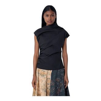 Ganni Mujer, Camisetas, Negro, Talla: L