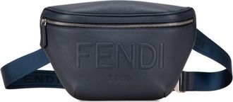 Fendi Navy Leather Sling Bag (Pre-Owned)