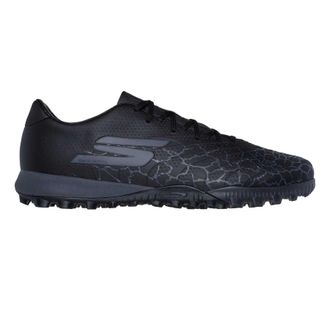 Skechers Voetbalschoenen voor heren met crackle-effect (Zwart/Zilver)