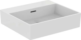 Ideal Lavabo Extra 500x450x150mm Blanco Sin Orificio Para Grifer&iacute;a, Con Rebosadero Standard