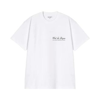 Carhartt Work in Progress Carhartt Wip, T-Shirts, male, White, Size: XL S/S Cloud Heart T-Shirt