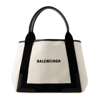 Balenciaga Pre-owned Tote Bags, female, White, Size: ONE SIZE Pre-owned Canvas Tote Bag