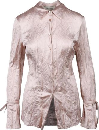Blumarine Shirts - Dames - Overhemden - Roze - XS - Katoen - Overhemden