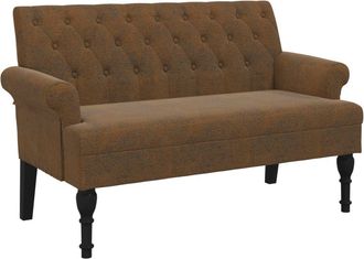 vidaXL Vidaxl - Banco Con Respaldo Ante Sint&eacute;tico Marr&oacute;n 120x62x75,5 Cm
