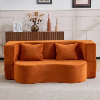STILVORA Sof&aacute; Cama Doble Grande, Sof&aacute; Cama De Plumas Totalmente Comprimido, No Requiere Montaje, Sof&aacute; Cama Plegable, Adecuado Para Sala De Estar, Sal&oacute;n, Dormit
