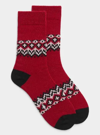Le 31 Mens Fair Isle wool socks