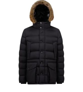 Moncler Black Down Puffer Coat Size S