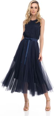 Tantra Tule rok met meerdere lagen en A-lijn snit