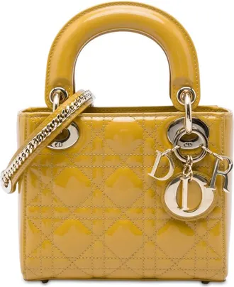 Dior Pre-owned Dior Mini Patent Cannage Lady Satchel Ladies OA5ZMVBCC80VFO8Y
