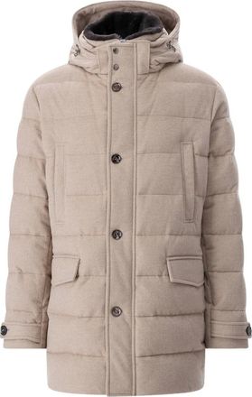 Moorer Parka trapuntata in cashmere - - Coats - Uomo - Beige - 2XL