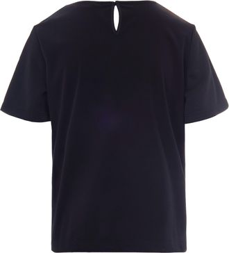 Max Mara Womens Crew-Neck T-Shirt Gilbert Black Polyester T-Shirts & Jerseys